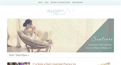Desktop Screenshot of abundantmama.com